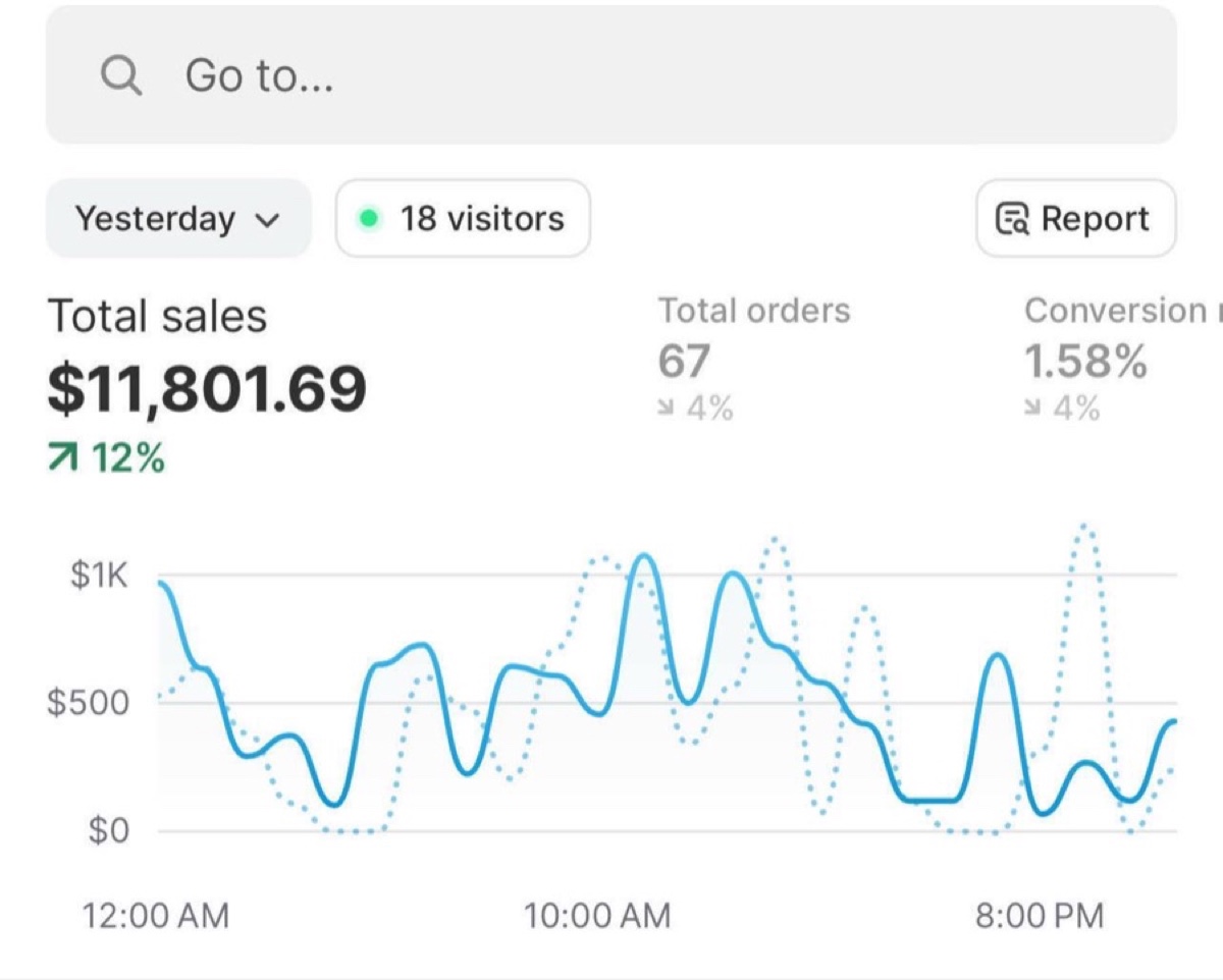 $11,801 in a single day - 67 orders